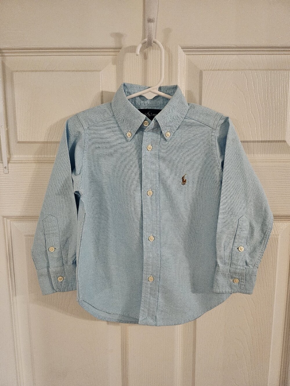 Ralph Lauren Light Blue Button-Down Oxford Shirt for Kids